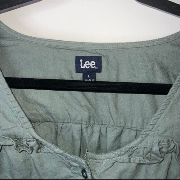 Lady Lee® Women's Ruffle Long Sleeve Shirt - Picture 3 of 4